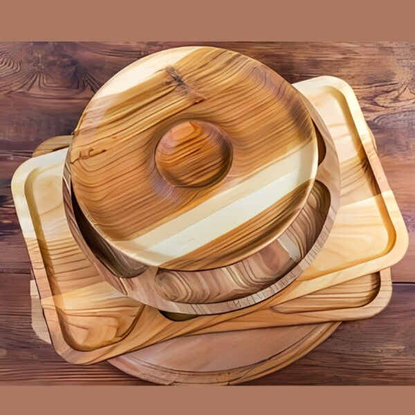 Bamboo Wooden  Plates For Kitchen