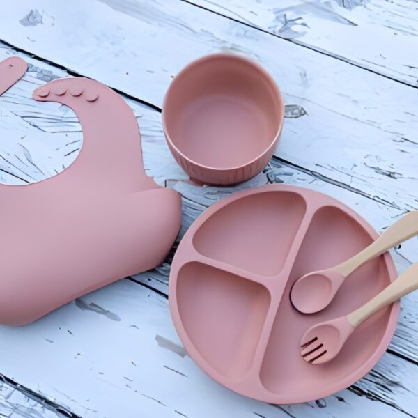 KIDS Silicon baby feeding set